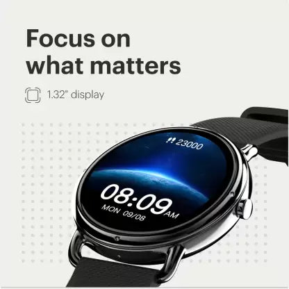 Noise Fit Buzz with 1.32inch HD Round Screen, Bluetooth calling and SPO2 Smartwatch (Black Strap, Regular) Noise Fit Buzz with 1.32inch HD Round Screen, Bluetooth calling and SPO2 Smartwatch (Black Strap, Regular)